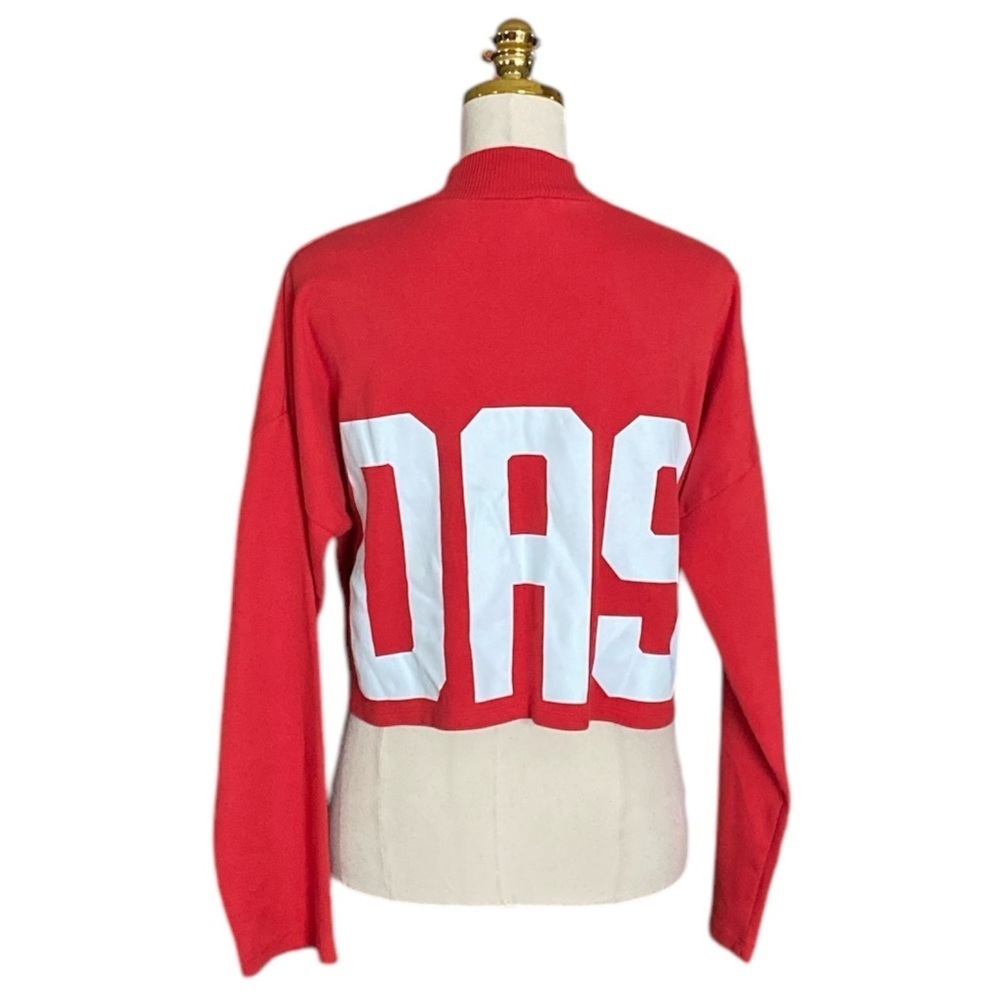 ADIDAS Originals Women’s Bold Age Cropped 100% Cotton Oversized Sweatshirt Sz M - Picture 10 of 15
